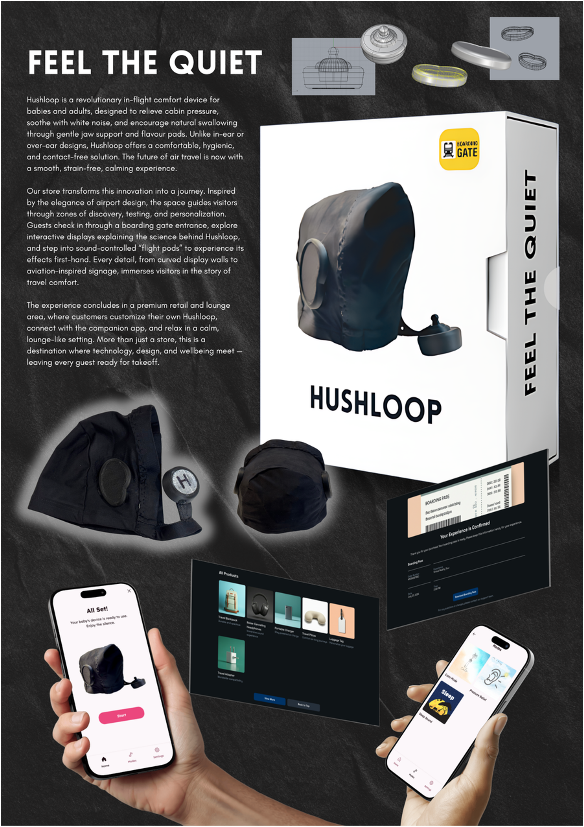 Hushloop infant travel experience