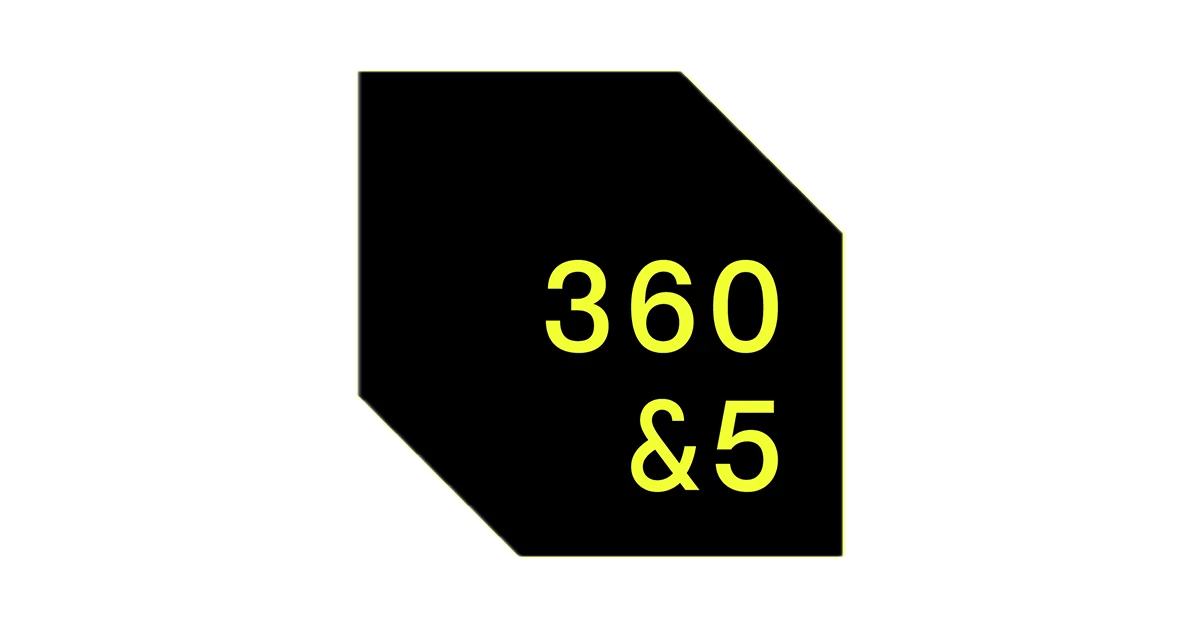 360 and 5 logo
